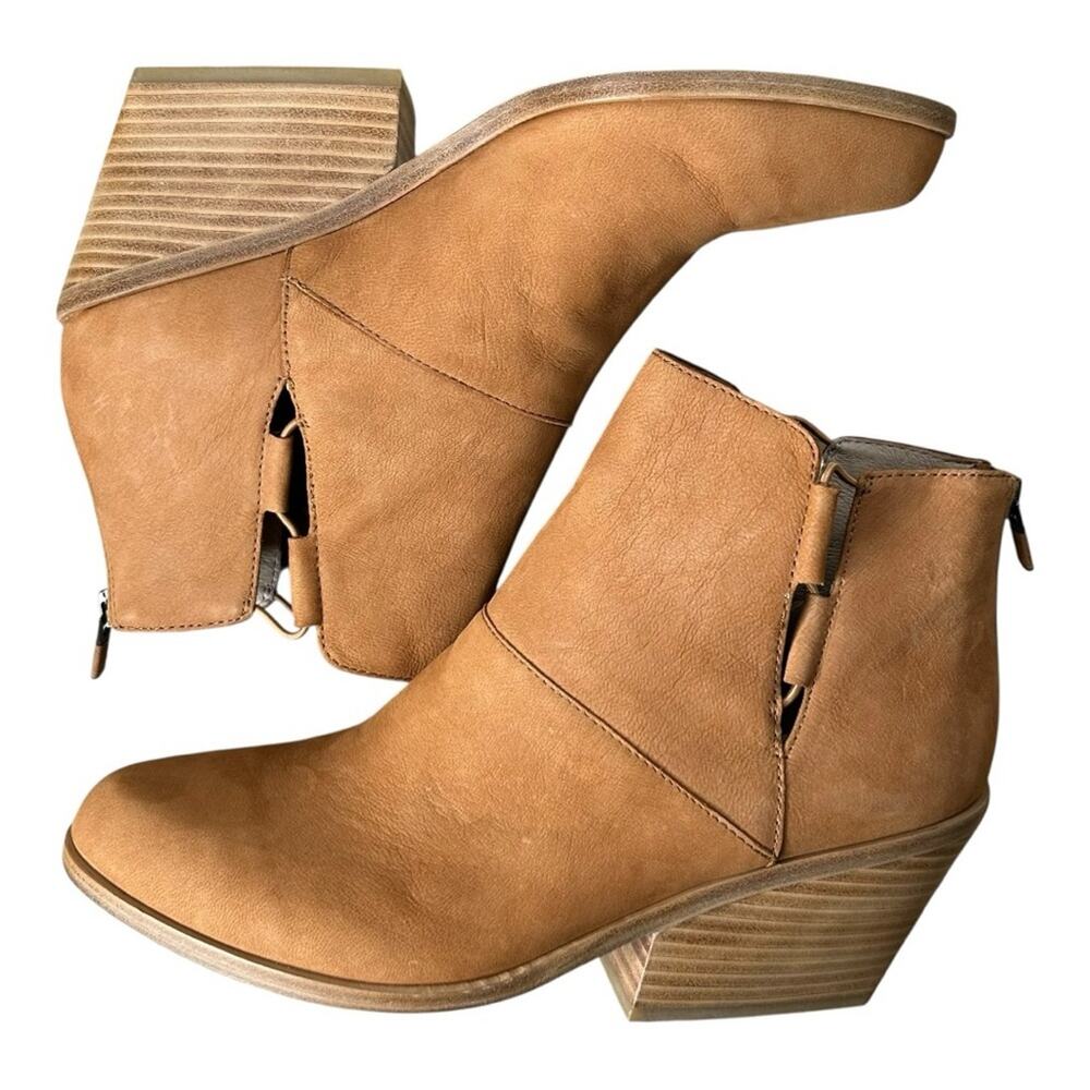 Eileen Fisher Tote Bootie Cognac Size 9 - Picture 3 of 11
